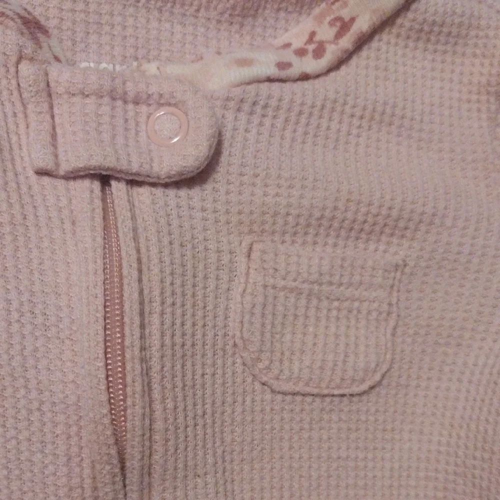 Carter's Soft Flannel Pink Floral Footie